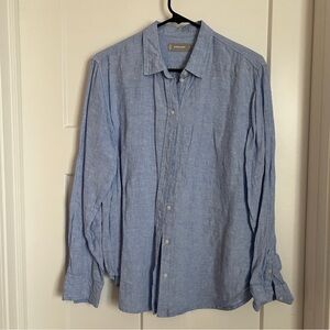 Everlane Blue linen Shirt size 10